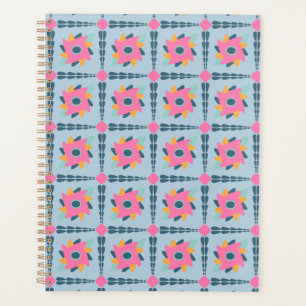 Decorative colourful tile planner