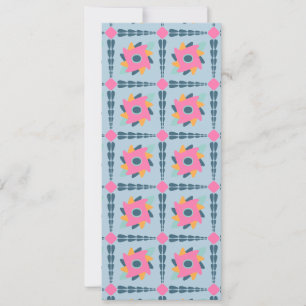 Decorative colourful tile save the date