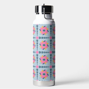 Decorative colourful tile water bottle