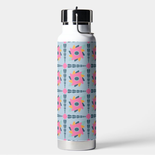 Decorative colourful tile water bottle (Left)