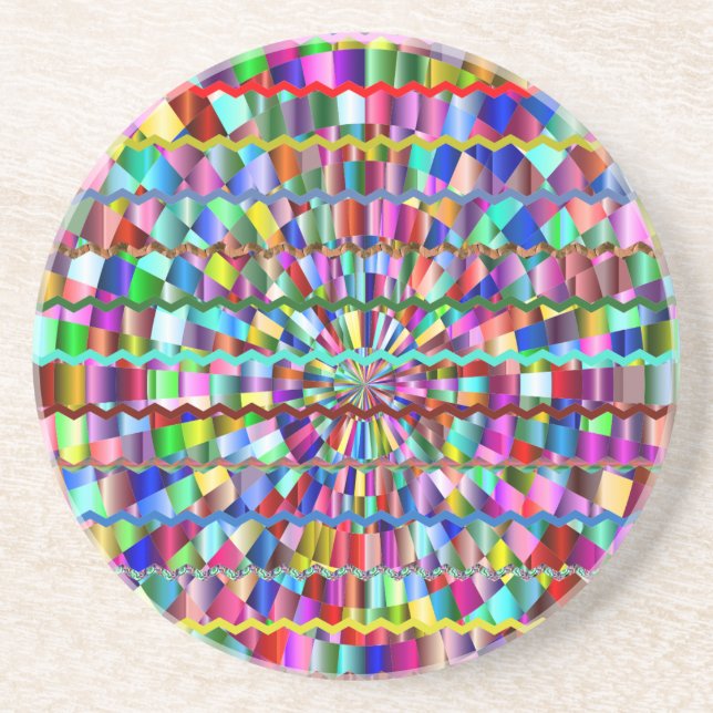 Decorative Colours Coaster (Front)