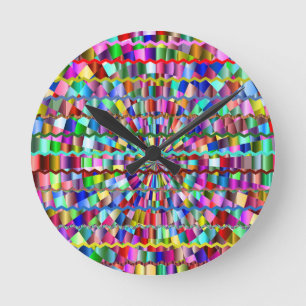 Decorative Colours Round Clock