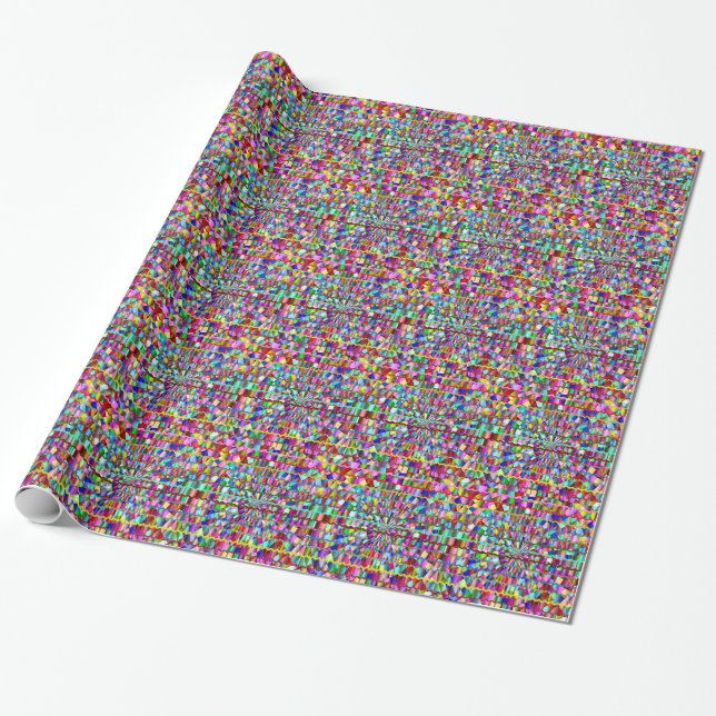 Decorative Colours Wrapping Paper (Unrolled)