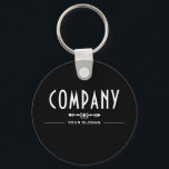 Decorative Company Name Key Ring<br><div class="desc">Decorative Company Name Key Ring by The Business Card Store.</div>