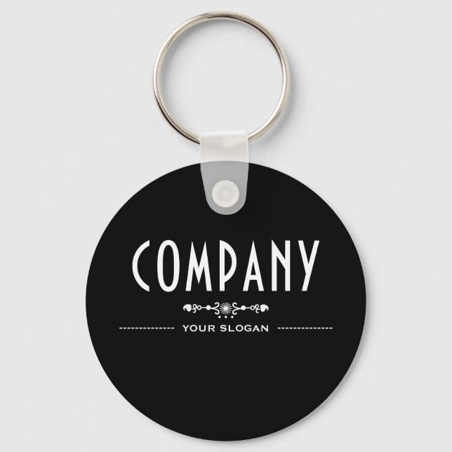 Decorative Company Name Key Ring (Front)