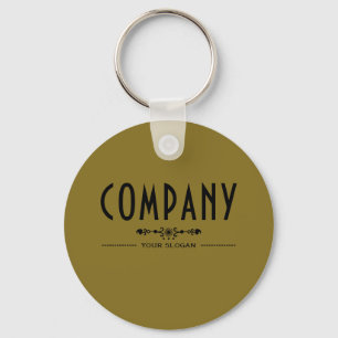 Decorative Company Name Key Ring