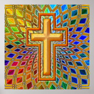 DECORATIVE CROSS POSTER