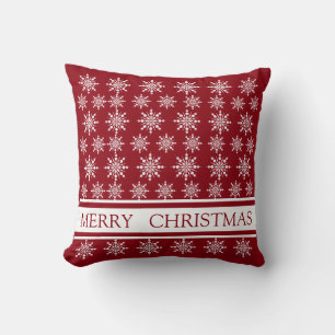 Decorative Crystal Snowflake Christmas Cushion