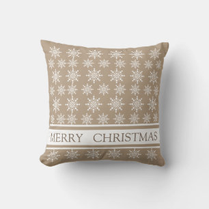 Decorative Crystal Snowflake Christmas Cushion