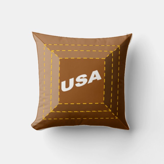 Decorative cushion children CHOCOLAT USA (Front)