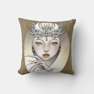 Decorative cushion Goddess of the beige moon