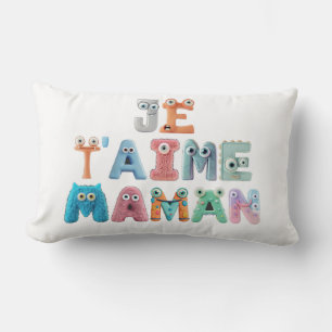Decorative cushion - "I love you mom"