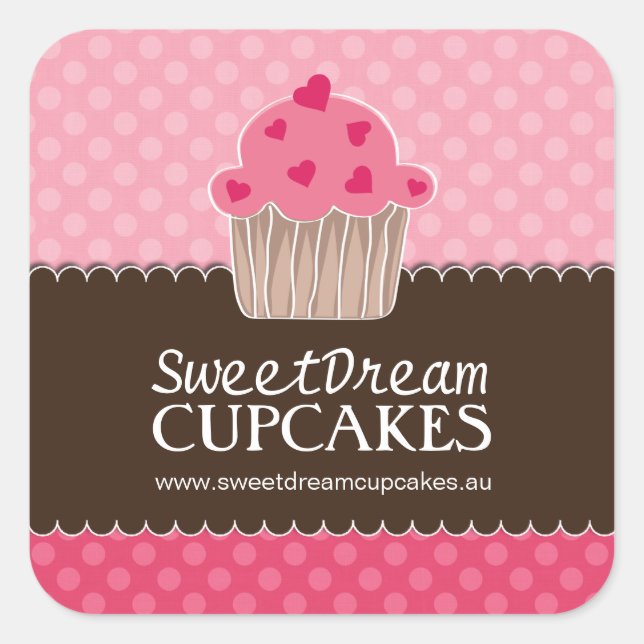 Decorative Cute Cupcake Stickers (Front)