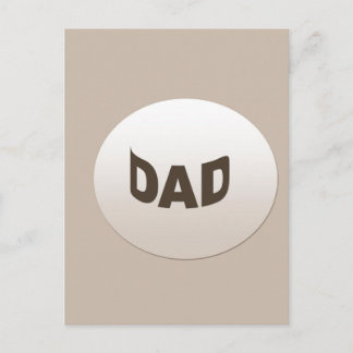 Decorative Dad Postcard