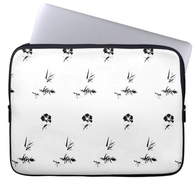 Decorative, Dark Grey, Charcoal Electronics Bag (Front)