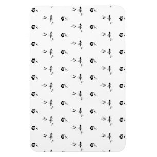 Decorative, Dark Grey, Charcoal Magnet