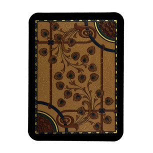 Decorative Deco Flowers Magnet
