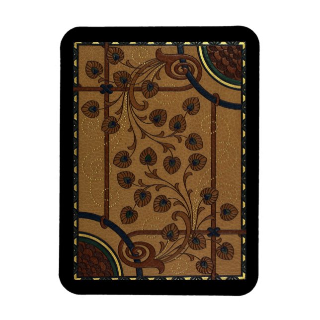 Decorative Deco Flowers Magnet (Vertical)