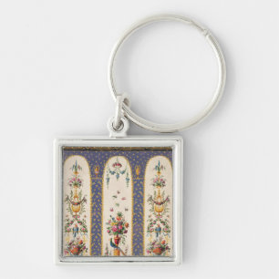 Decorative design for a garden arbour or loggia key ring