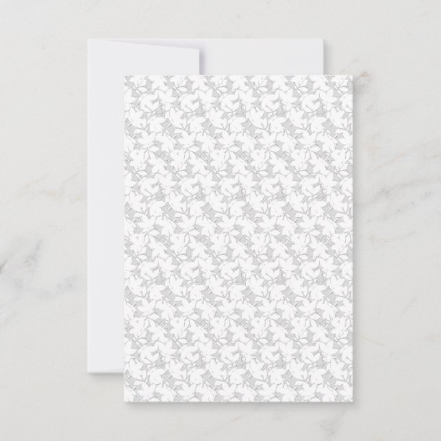 decorative Design Nineteen RSVP Card (Front)