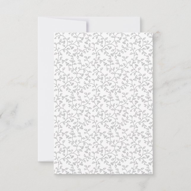 decorative Design Thirty Seven RSVP Card (Front)