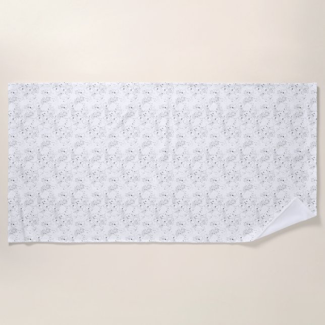 decorative Design Two Beach Towel (Front)