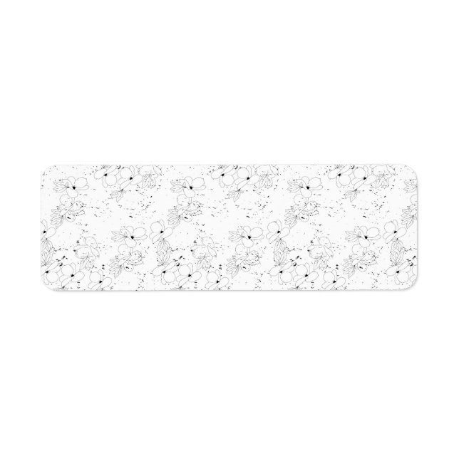 decorative Design Two Return Address Label (Front)