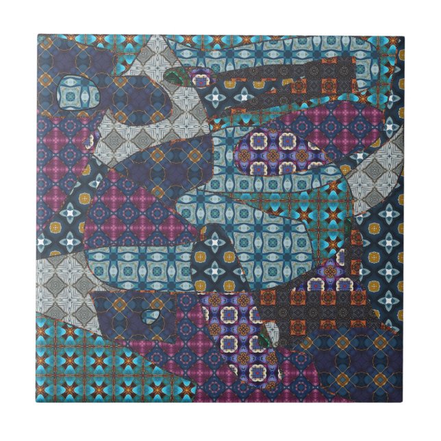 Decorative Designer  Ceramic Tile (Front)