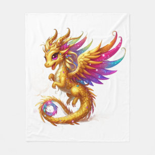 Decorative Dragon Fleece Blanket