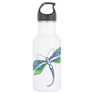 Decorative Dragonfly 532 Ml Water Bottle