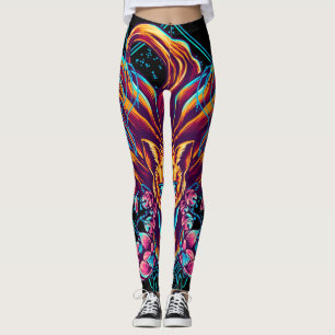 Decorative Drawing Leggings