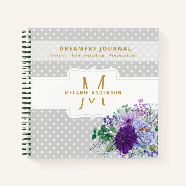 Decorative Dreamers Journal Dream Analysis Notes (Front)
