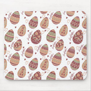 Decorative Easter Eggs Pattern   Mousepad