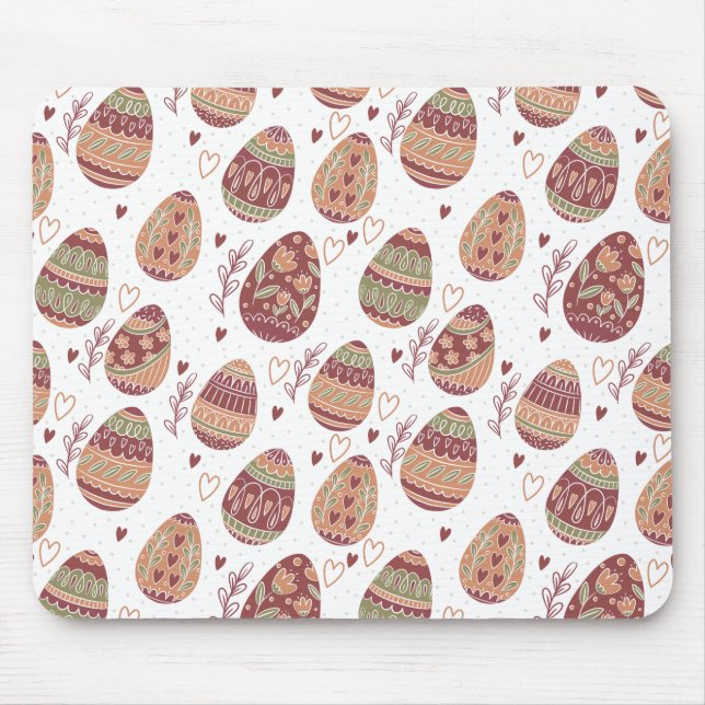 Decorative Easter Eggs Pattern | Mousepad (Front)