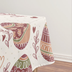 Decorative Easter Eggs Pattern   Tablecloth