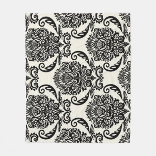 Decorative elements, freehand seamless drawing. fleece blanket