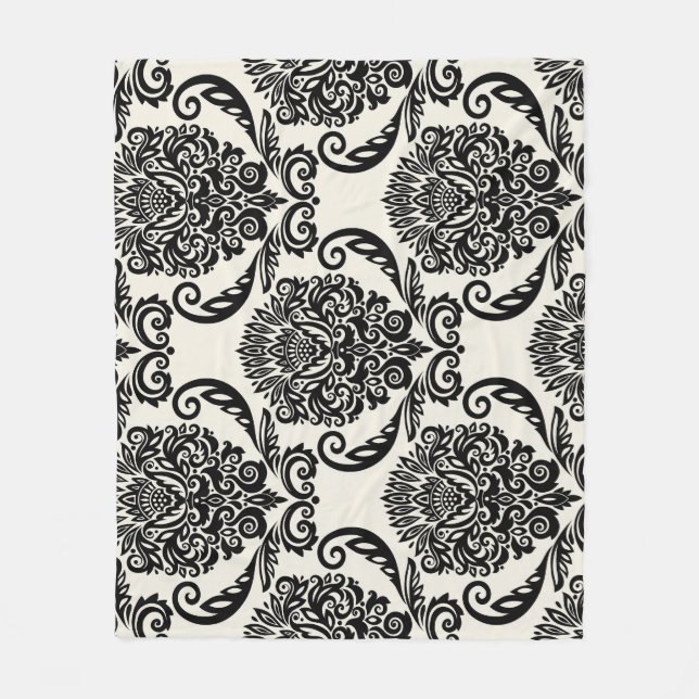 Decorative elements, freehand seamless drawing. fleece blanket (Front)