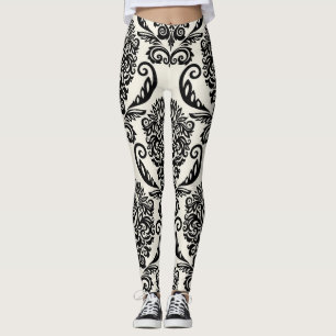 Decorative elements, freehand seamless drawing. leggings