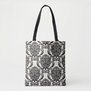 Decorative elements, freehand seamless drawing. tote bag