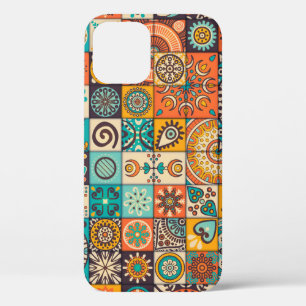 Decorative Elements: Vintage Hand-Drawn Pattern iPhone 12 Case