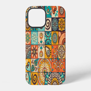 Decorative Elements: Vintage Hand-Drawn Pattern iPhone 12 Case