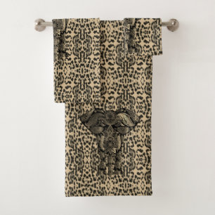 Decorative elephant towel set