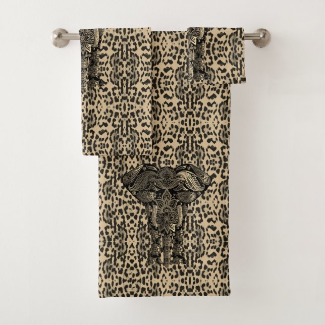 Decorative elephant towel set (Insitu)