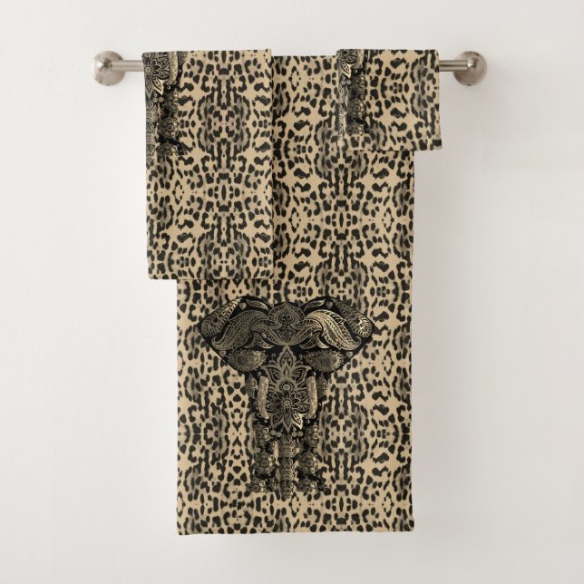 Decorative elephant towel set (Insitu)