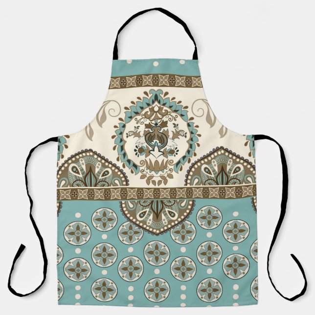 Decorative Ethnic Moroccan Style Border Apron (Front)