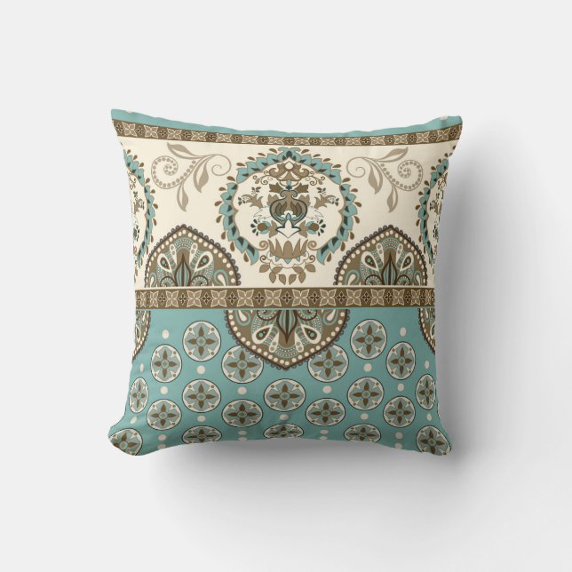Decorative Ethnic Moroccan Style Border Cushion (Front)