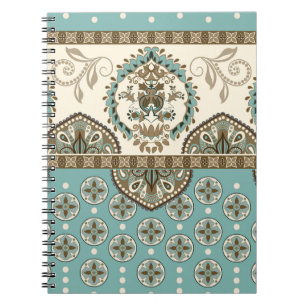 Decorative Ethnic Moroccan Style Border Notebook