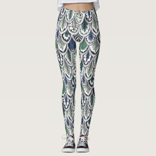 Decorative Feathers Leggings