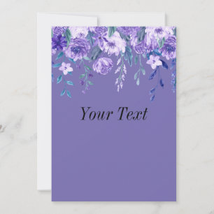 Decorative Floral Artwork Invitation