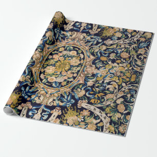 Decorative Floral Carpet Pattern Wrapping Paper